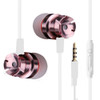 Metal In Ear Earphones Turbo Bass Wired in-ear 3.5mm Wired Headset Earphone with Microphone Universal for Computer Mobile Phone