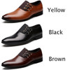 Newest Luxury Pointed Toe Casual Leather Shoes Men's Fashion Lace Up Business Dress Oxfords Solid Wedding Office Males Flats Plu (a7a4e158) 