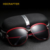 HDCRAFTER Luxury Sunglasses Women 2017 Brand Designer Large Sun Glasses Female Retro Polaroid Eyewear Women UV400 oculos de sol