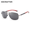 HDCRAFTER 2017 Brand New High Quality Design Sunglasses Polarized UV400 Protection Driving Eyewear Rectangle Oculos  