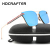 Hot Sell HDCRAFTER Unisex Fashion Sunglasses Big Frame Outdoor UV400 Sun Glasses for Driving
