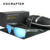 HDCRAFTER Men's Aluminum Polarized Mens Sunglasses Mirror Sun Glasses Square Goggle Eyewear Accessories For Men Female
