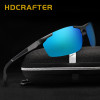 HDCRAFTER New Fashion Men's Polarized Sunglasses Brand Design Aluminum Magnesium Sun Glasses For Driving Fishing 
