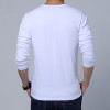 T-Shirt Men 2018 Winter New Long Sleeve O-Neck T Shirt Men Brand Clothing Fashion Patchwork Cotton Tee Tops 7622