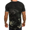 Male 2018 Brand Short Sleeve Camouflage Tshirt Slim Men Letter Print T-Shirt Tops Summer Fashion Mens Tee Shirt T Shirts 3XL