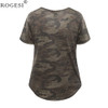 Rogesi 2018 Fashion T-shirts Women Tops T Shirt Women Top Tees Tumblr Blusa Clothes V-Neck Quality AAAAA Cotton