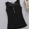Fitness Tank Tops Summer Style Ladies Tops Beaded White Lace Blouse Shirt 2018 S-XXXL Hollow Out Sleeveless Tank Top Women Camis