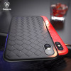 Baseus Luxury Grid Weaving Case For iPhone X Cases Ultra Thin Soft Silicone Protective Case For iPhoneX Cover Matte Coque Funda