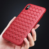 Baseus Luxury Grid Weaving Case For iPhone X Cases Ultra Thin Soft Silicone Protective Case For iPhoneX Cover Matte Coque Funda