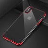 Baseus Hard PC Case For iPhone X Cases Luxury Transparent Plastic Case For iPhone X Cover Ultra Thin Plating Phone Accessories