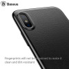 Baseus PU leather Phone Case For iPhone X Kickstand Full Protection Bracket Case Cover For iPhoneX 10 Shell Case + Holder Stand