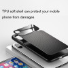 Baseus Luxury Phone Case For iPhone X Creative Tempered Glass + Silicone Hybrid Armor Case For iPhone X Anti Knock Phone Cover