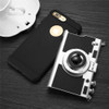 Fashion 3D Camera Design Case For iphone 8 7 6 6s Plus SE 5s Cover 2 in 1 Phone Cases Hard PC + Soft Silicone Shell With Lanyard