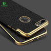 FLOVEME Luxury Plating Soft Cases For iPhone 7/7 plus Gold Black Thin Back Phone Case For Apple iPhone 8 7 Cover Coque Logo Hole