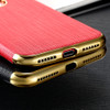 FLOVEME Luxury Plating Soft Cases For iPhone 7/7 plus Gold Black Thin Back Phone Case For Apple iPhone 8 7 Cover Coque Logo Hole