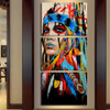 HD printed 3 piece canvas art native American Indian with feather Painting wall picture for livingroom 2018 dropshipping NY-5786