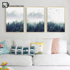 Nordic Decoration Forest Lanscape Wall Art Canvas Poster and Print Canvas Painting Decorative Picture for Living Room Home Decor