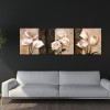  3 Piece Flower Canvas Painting Modular Picture On The Wall Decorative Wall Pictures For Corridor Home Decor No Frame