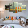 Canvas Painting Wall Art Home Decor For Living Room HD Prints 5 Pieces Poster Elephants and Monks Pictures Wooden Bar Frame Read Canvas Painting Wall Art Home Decor For Living Room HD Prints 5 Pieces Poster Elephants and Monks Pictures Wooden Bar Frame Read