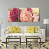 3 Panel Pictures Canvas Painting wall art  peony Flower Painting Wall Art Decorative Canvas Wall Art Modular Picture(Unframed)