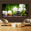 BANMU Canvas Painting Home Decoration Pictures Wall Pictures For Living Room No Frame Spring Stone Bamboo Image Modular Pictures