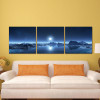 Wall Art For Living Home Decor Canvas painting 3 Panels Modular Picture Canvas Painting Mountain Lake Moon Nature Landscape 