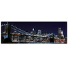 1 Pcs New York Brooklyn Bridge Canvas Prints Painting Night City Landscape Art Picture For Living Room Wall Decor Large Size