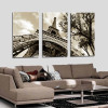 3Pcs/Set Modern Picture Canvas Painting Wall Pictures For Living Room  Decoration Paris City Eiffel Tower No Frame Modular 