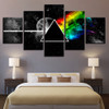 Wall Art Poster Modular Canvas HD Prints Paintings 5 Pieces Pink Floyd Rock Music Pictures Home Decor For Living Room Framework