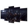 HD Print 5 piece canvas art Harry Potter poster School Hogwarts Castle modular Paintings movie posters 2018 dropshipping ny-6267