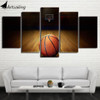 5 Piece ball print canvas Basketball sport painting Wall Pictures for living room Modular Painting Framed Home Decor CU-1758A
