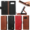 TOP Quality Vintage Retro Classic Leather Flip Cover Phone Case For For Samsung Galaxy Note 8 N950F Bags With Magnetic  FG01