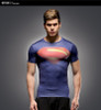 Batman Fitness Clothing Compression TShirt Men Short Sleeve 3D Superman T-shirt Superhero Captain America Marvel Comics T shirt