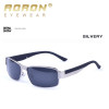 AORON New Fashion High Quality Metal Frame Rectangle Lens Polarized Men Sunglasses Male Driving  Sun Glasses