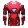 2018 Iron Man 3D Printed T-shirts Captain America Civil War Tee Long Sleeve Compression Shirt Cosplay Costume Fitness Clothing 