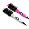 Hair Straightener Curler Flat  Iron for Corrugation Professional Electric Straightening Brush 2 In 1 Curling Tool 110-240V 