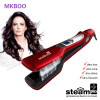 MKBOO LCD Display Newest Personalized steam Hair Flat Iron Professional Steampod Hair Straightener