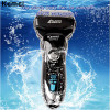 Kemei 4 Blade Electric Shaver 1.5Hours Quick Charge Washable Reciprocating Electric Razor+Ear Nose Trimmer Face Care Hair Trimer