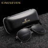 KINGSEVEN 2018 New Aviation Gun Gradient Sunglasses Brand Men Design Sun glasses Polarized HD Aluminum Driving Oculos N7228