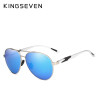 KINGSEVEN 2018 New Aviation Gun Gradient Sunglasses Brand Men Design Sun glasses Polarized HD Aluminum Driving Oculos N7228