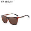 KINGSEVEN DESIGN Men Polarized Square Sunglasses Fashion Male Eyewear Aviation Aluminum Legs 100% UV Protection N7536