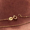 Real Pure Gold Chain For Women High Quality Fashion 18K Gold Necklace Elegant Genuine Yellow Gold Jewelry 40/45/50cm 0.8g Lindo