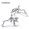 Tardoo New Hot 925 Sterling Silver Hook Earrings for Women Gecko Shape Special Sculpt Brillant Hook Earrings Brand Fine Jewelry