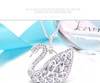 2017 New Original Crystals from Swarovski name Necklaces 925 silver Fine Jewelry For Women chain Christmas Party Gift