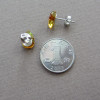 Yoowei 100% Amber Earrings Wholesale 3 Optional Tiny Teardrop Chic Creative Natural Baltic Amber Stud Earrings Jewelry Supplies