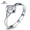 Natural diamond Ring 18k Gold Women Lover Couple Anniversary Romantic Propose Engaged Wedding Party South African 2017 New Good