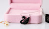 European Hot swan necklace female fashion jewelry crystal from Swarovski simple wild accessories gradient swan charm woman