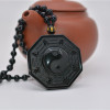 QIANXU Black Obsidian Yin and Yang Necklace Pendant Chinese BAGUA Jade Pendant Jade Jewelry Fine Jewelry