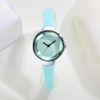 Gem jewelry watch Luxury Fashion gift Leather Band Analog Quartz Round Wrist Watches