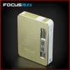 New 1pcs Focus 10 automatic Cigarette cases with USB charging lighter and lighter cigarette box With gift Box YH022